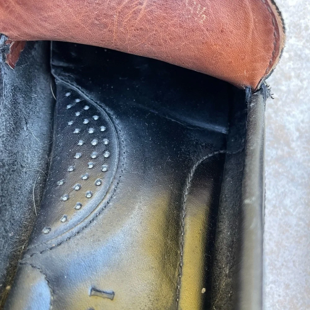 Gucci Black Leather Italian Loafers
